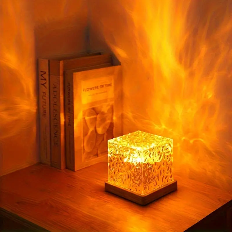 Dynamic Water Ripple Night Light - LED Projector Lamp for Bedroom and Gaming Room Decor LOTZON