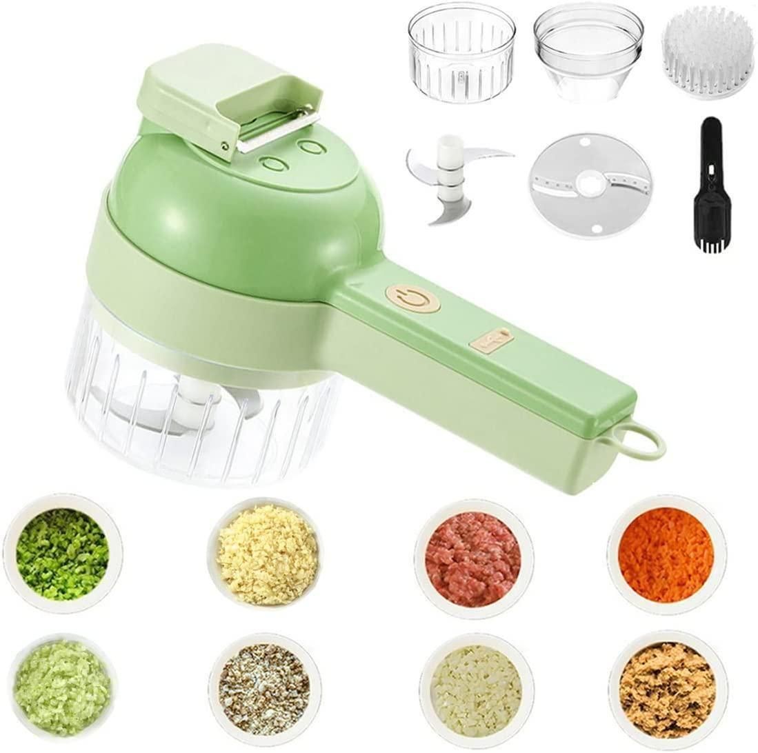 4 in 1 Portable Electric Vegetable Cutter Set 2aua6y-9x