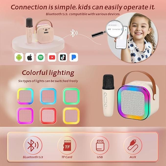 Bluetooth Karaoke Speaker with Microphone 2aua6y-9x