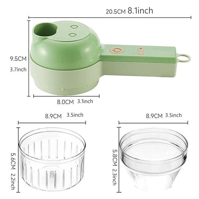 4 in 1 Portable Electric Vegetable Cutter Set 2aua6y-9x