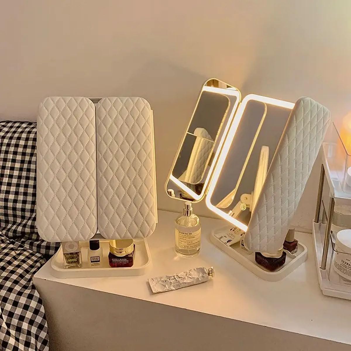 Lighted Makeup Mirror (𝗦𝗽𝗲𝗰𝗶𝗮𝗹 𝟭 𝗬𝗲𝗮𝗿 𝗪𝗮𝗿𝗿𝗮𝗻𝘁𝘆) My Store