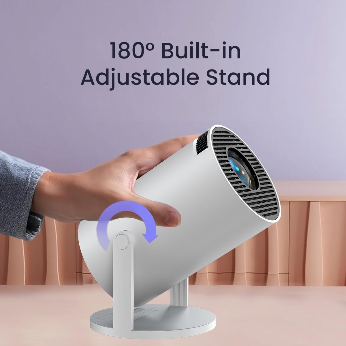 Smart Projector for Home 4K Support, Native 1080p HD Resolution, 2500 Lumen, (𝗦𝗽𝗲𝗰𝗶𝗮𝗹 𝟭 𝗬𝗲𝗮𝗿 𝗪𝗮𝗿𝗿𝗮𝗻𝘁𝘆) , Speaker, Android 11 My Store