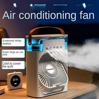 Portable Air cooler Table fan with humidifier LOTZON