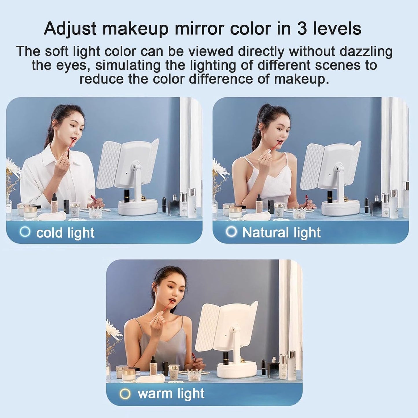 Lighted Makeup Mirror (𝗦𝗽𝗲𝗰𝗶𝗮𝗹 𝟭 𝗬𝗲𝗮𝗿 𝗪𝗮𝗿𝗿𝗮𝗻𝘁𝘆) My Store