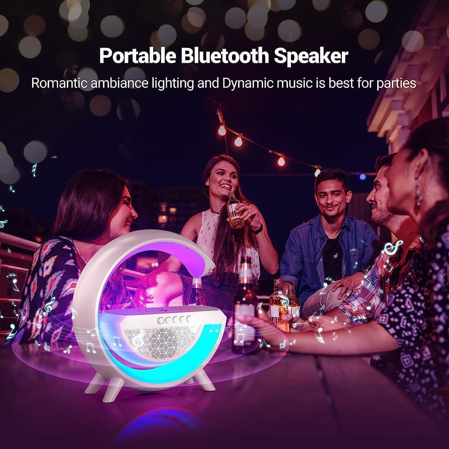 G-Lamp with Multifunctional Wireless Charger and Bluethooth lamp with warranty My Store