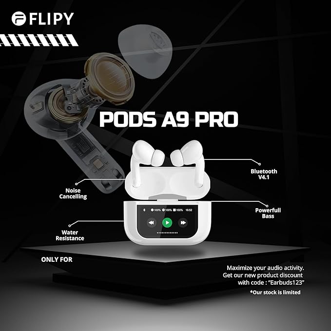 Bluetooth wireless earpod with display LOTZON