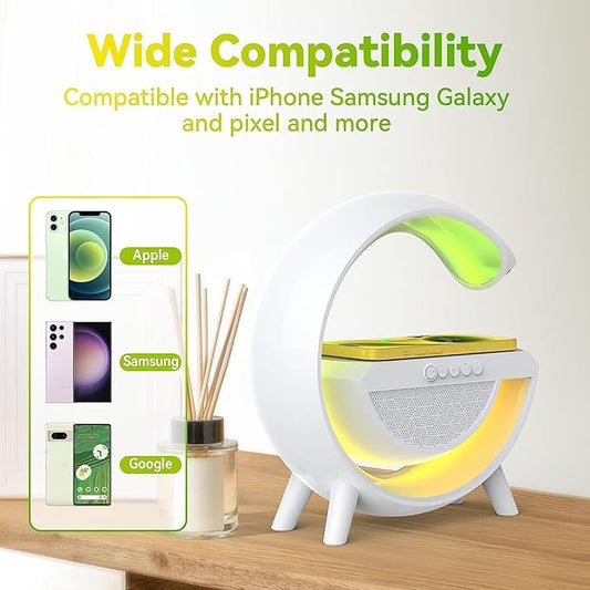 G-Lamp with Multifunctional Wireless Charger and Bluethooth lamp with warranty My Store