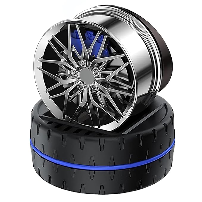 Car Wheel alloy Premium Dashboard Perfume 360 Rotating LIVINGO