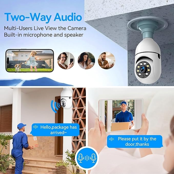 Full HD Smart Wi-Fi CCTV Home Security Camera 360° LIVINGO