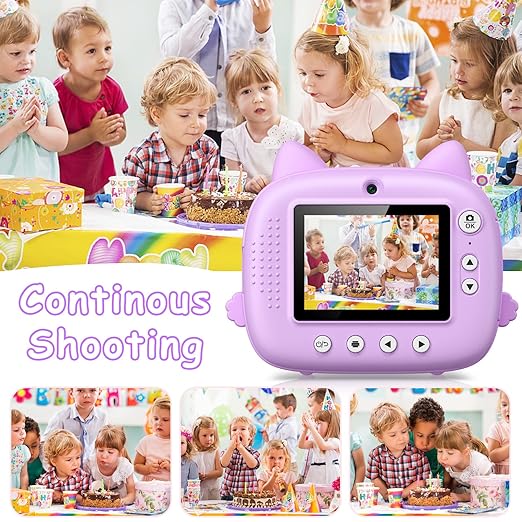 Kids Camera Instant Print & 2.5K Digital Video Instant Print Camera for Kids LOTZON