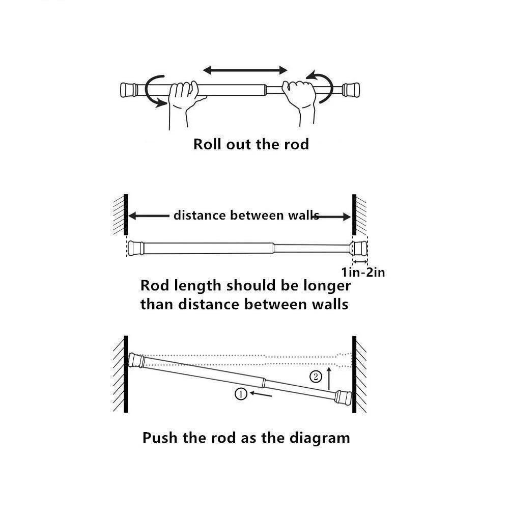 Drill-Free Multifunctional Adjustable Rod 2aua6y-9x