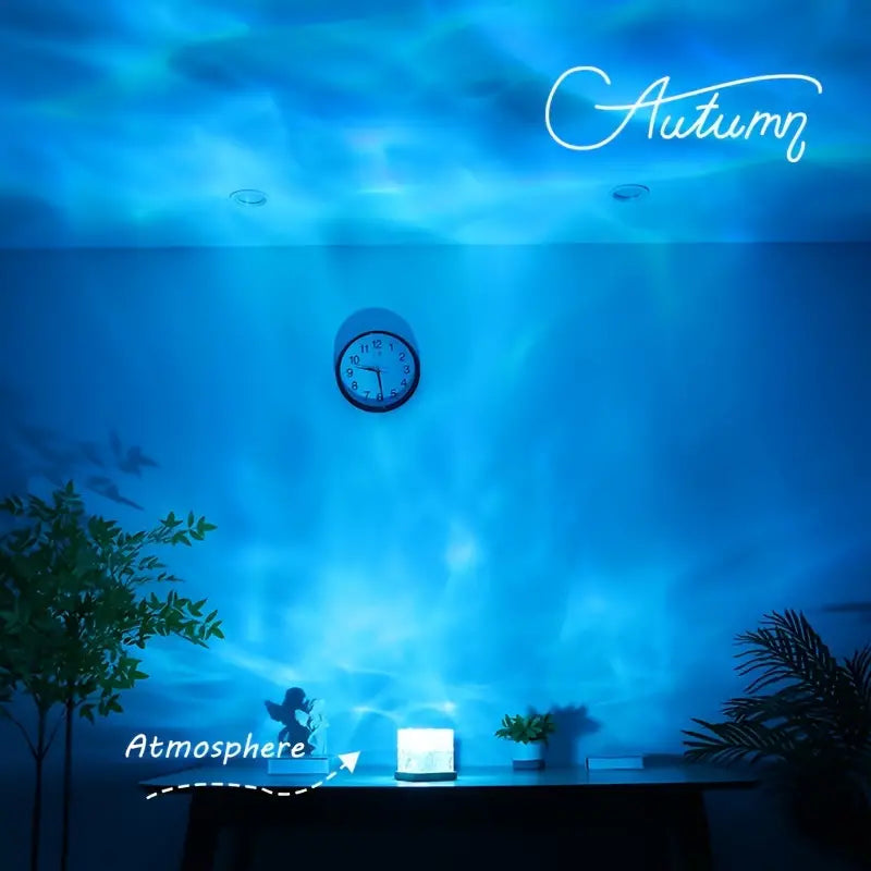 Dynamic Water Ripple Night Light - LED Projector Lamp for Bedroom and Gaming Room Decor LOTZON