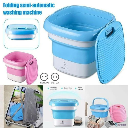 Portable Mini Foldable Washer and Spin Dryer (๐ฆ๐ฝ๐ฒ๐ฐ๐ถ๐ฎ๐น ๐ญ ๐ฌ๐ฒ๐ฎ๐ฟ ๐ช๐ฎ๐ฟ๐ฟ๐ฎ๐ป๐๐) LOTZON