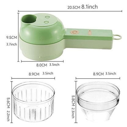 4 in 1 Portable Electric Vegetable Cutter Set 2aua6y-9x