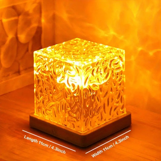 Dynamic Water Ripple Night Light - LED Projector Lamp for Bedroom and Gaming Room Decor LOTZON