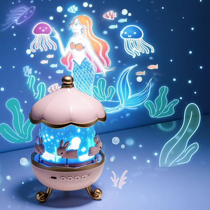 Rabit Night Rotating 360 Lamp Projector LIVINGO