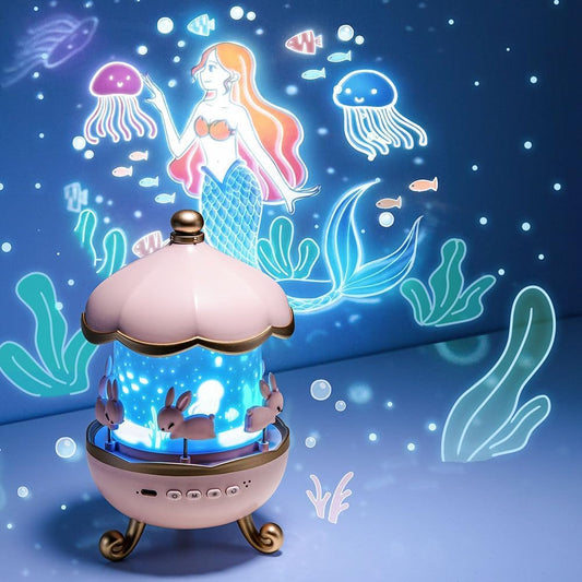 Rabit Night Rotating 360 Lamp Projector LIVINGO
