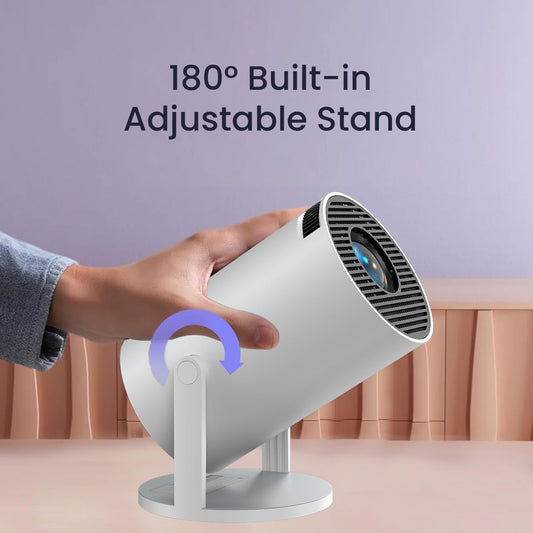 Smart Projector for Home 4K Support, Native 1080p HD Resolution, 2500 Lumen, (𝗦𝗽𝗲𝗰𝗶𝗮𝗹 𝟭 𝗬𝗲𝗮𝗿 𝗪𝗮𝗿𝗿𝗮𝗻𝘁𝘆) , Speaker, Android 11 My Store