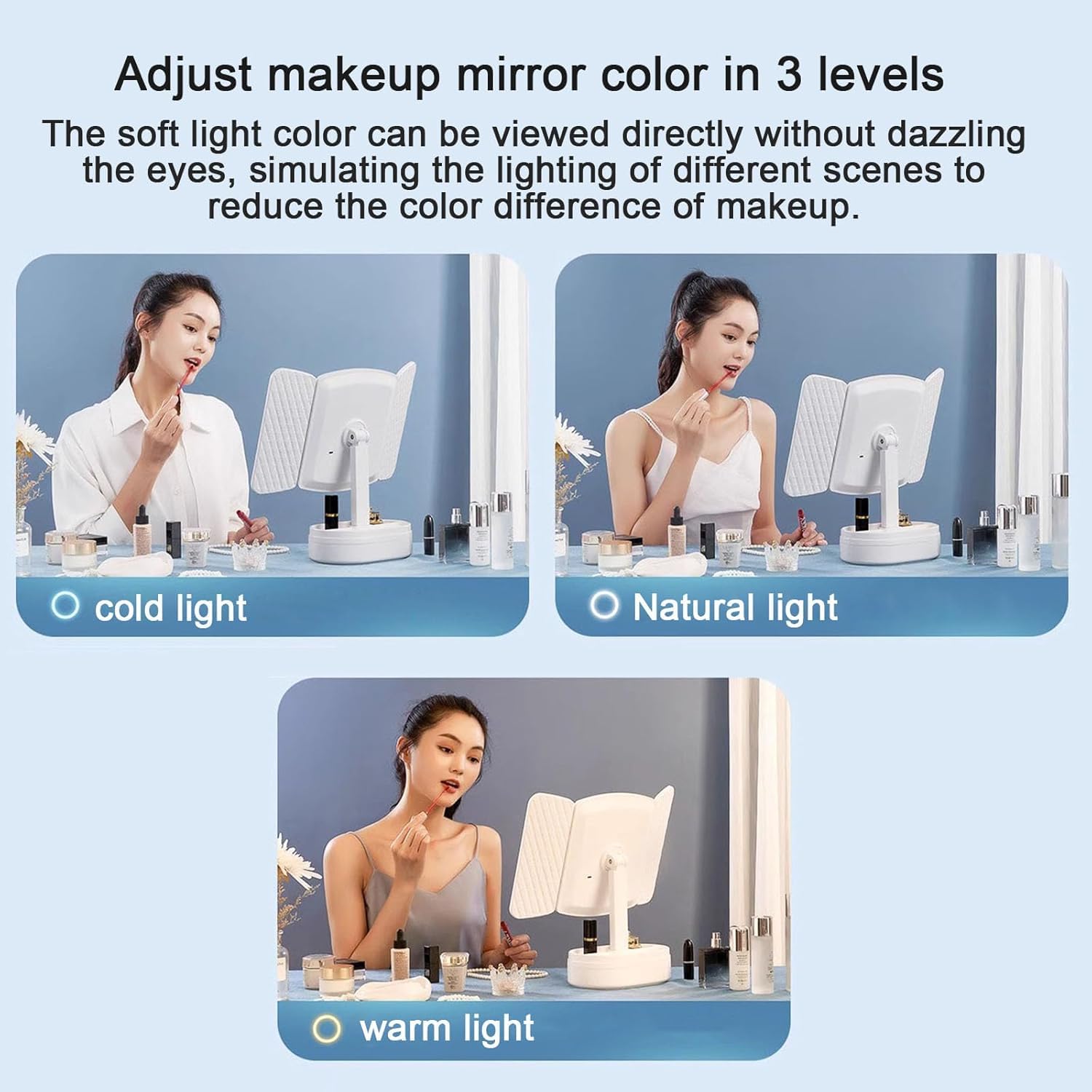 Lighted Makeup Mirror (𝗦𝗽𝗲𝗰𝗶𝗮𝗹 𝟭 𝗬𝗲𝗮𝗿 𝗪𝗮𝗿𝗿𝗮𝗻𝘁𝘆) My Store
