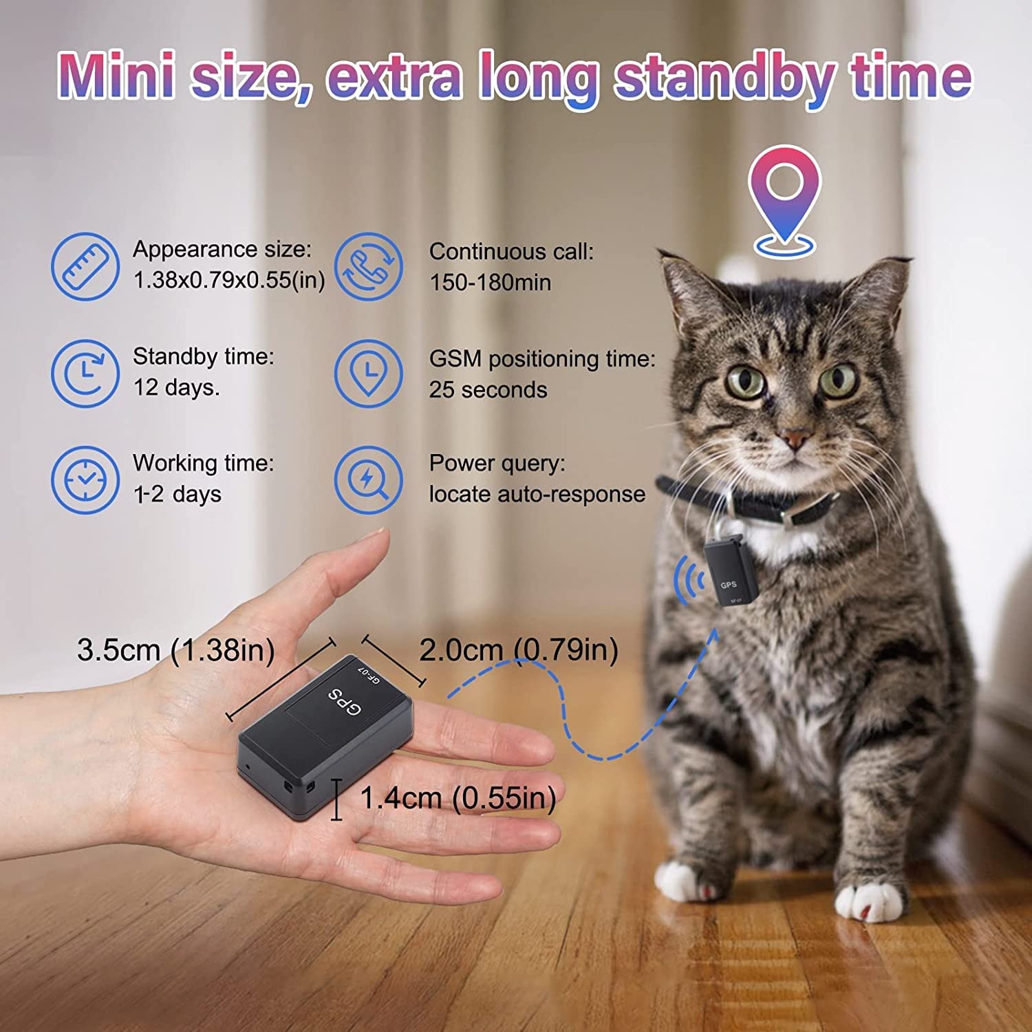 Mini Magnetic GPS Tracker | Voice Recorder | Real Time Location | Portable Safety Solution | Magnetic Wireless Hidden Tracking Device for Cars, Bikes, My Store