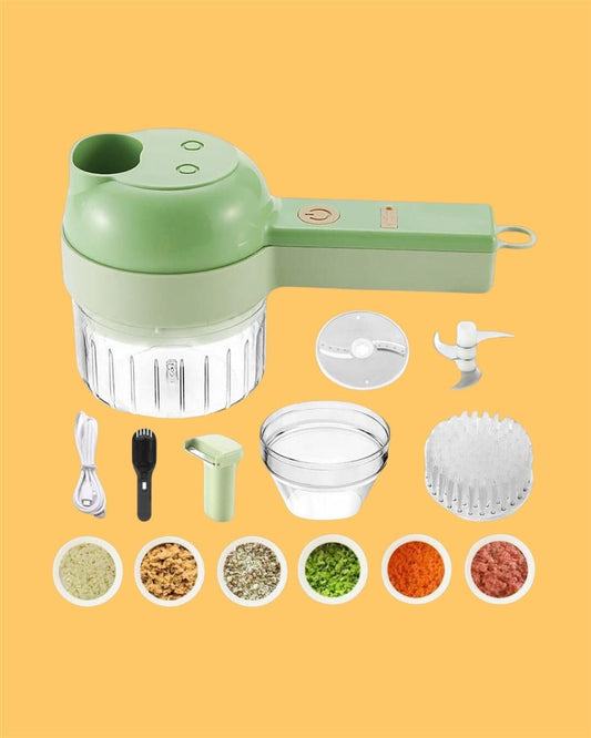 4 in 1 Portable Electric Vegetable Cutter Set 2aua6y-9x