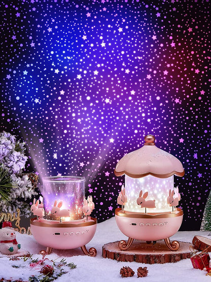 Rabit Night Rotating 360 Lamp Projector LIVINGO