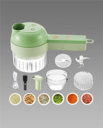 4 in 1 Portable Electric Vegetable Cutter Set 2aua6y-9x