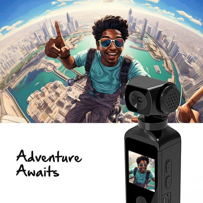4K Pocket Action Camera Ultra HD LCD Screen 270° Rotatable WiFi Mini Sports Camera LIVINGO