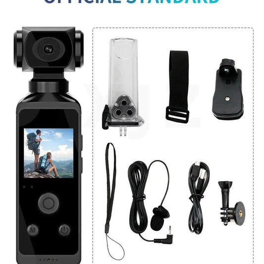 4K Pocket Action Camera Ultra HD LCD Screen 270° Rotatable WiFi Mini Sports Camera LIVINGO