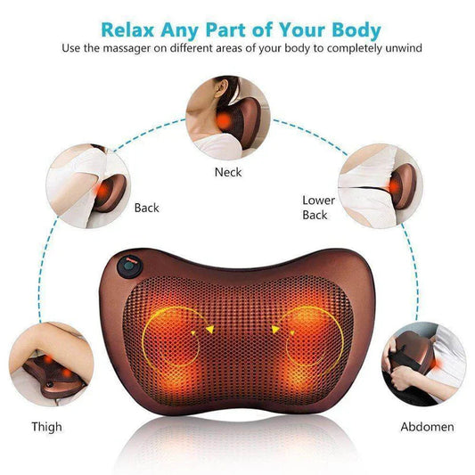 Cervical massage pillow neck shoulder head car home massage chair pillow electric massager LOTZON