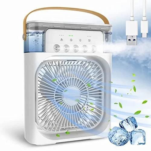 Portable Air cooler Table fan with humidifier LOTZON