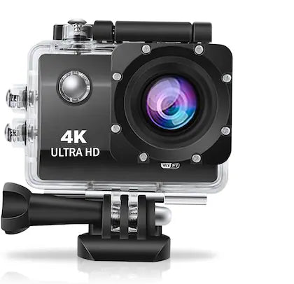 4K Sports Action Camera with Optical 16MP High Resolution with Wi-Fi | 4K Ultra HD Video Recording with 170 Degree Wide Angle Waterproof Underwater Camera LOTZON